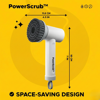 PowerScrub™ – Cordless Electric Spin Cleaner (3 Brush Heads)
